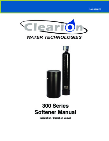 300 Series Softener Manual - Clean Water Store