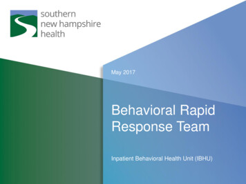 Behavioral Rapid Response Team