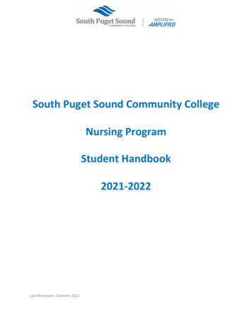 South Puget Sound Community College Nursing Program Student Handbook