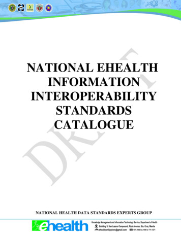 National Ehealth Information Interoperability Standards Catalogue