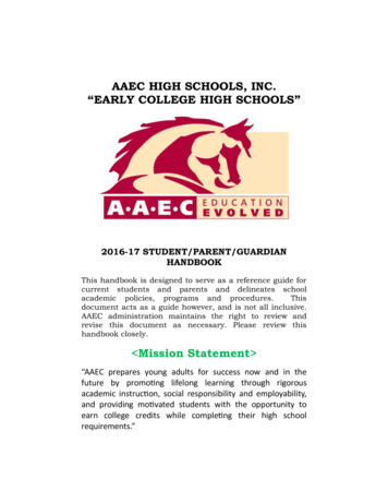 Aaec High Schools, Inc. 