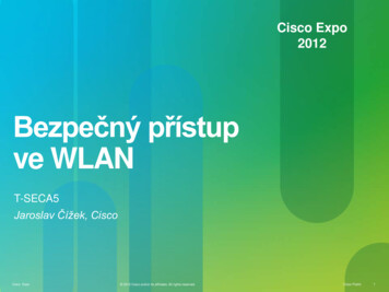 Bezpečnýpřístup Ve WLAN - Cisco