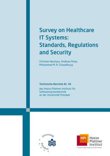 Survey On Healthcare IT Systems: Standards, Regulations And Security