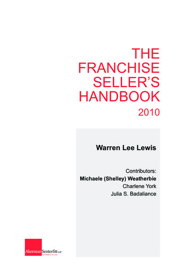 The Franchise Seller's Handbook 2010