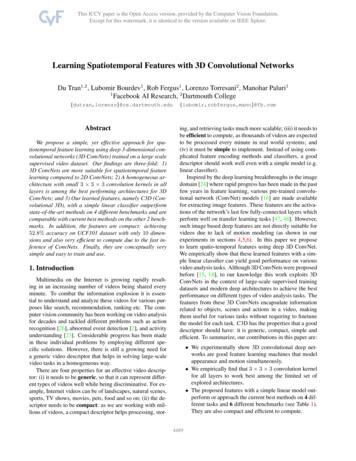 Learning Spatiotemporal Features With 3D Convolutional Networks