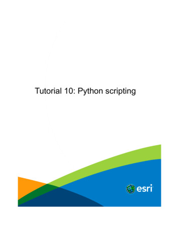 Tutorial 10: Python Scripting - Esri