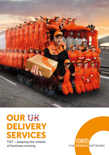 OUR DELIVERY SERVICES - TNT Express