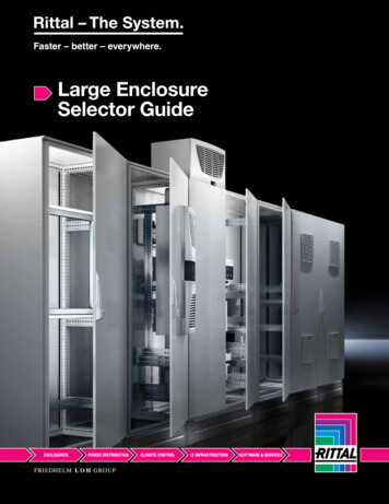 Large Enclosure Selector Guide - Rittal