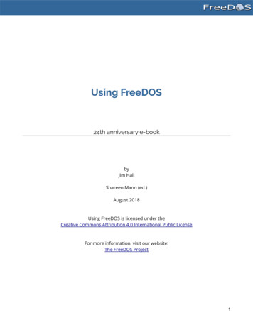 Using FreeDOS - Ibiblio
