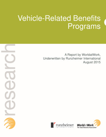Vehicle-Related Benefits Programs - WorldatWork