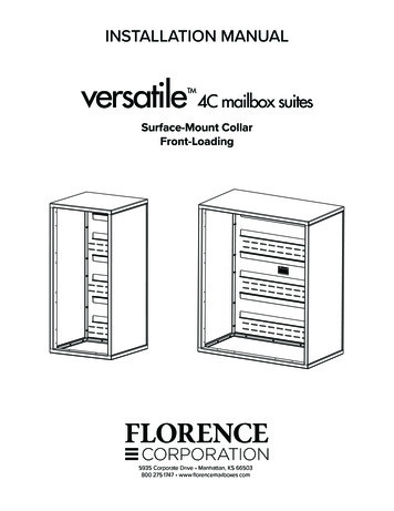 Surface-Mount Collar Front-Loading - Florence Commercial Mailboxes