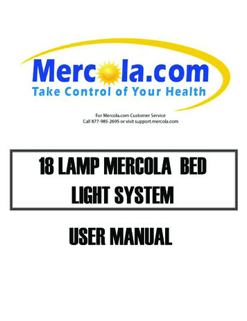 18 Lamp Mercola Bed Light System User Manual