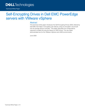 Self-Encrypting Drives In Dell EMC PowerEdge Servers With VMware VSphere