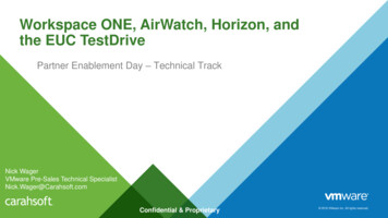 Workspace ONE, AirWatch, Horizon, And The EUC TestDrive
