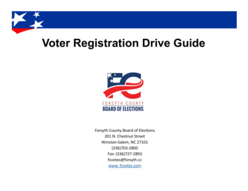 Voter Registration Drive Guide - Forsyth