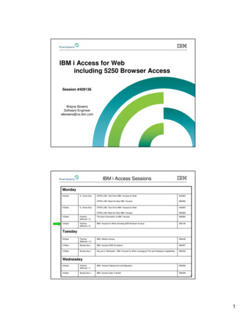 IBM I Access For Web Including 5250 Browser Access