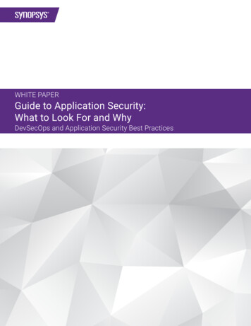Guide To Application Security: What To Look For And Why - Synopsys
