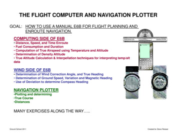THE FLIGHT COMPUTER AND NAVIGATION PLOTTER - Weebly