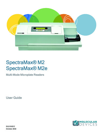 SpectraMax M2 And M2e Multi-Mode Microplate Readers User Guide