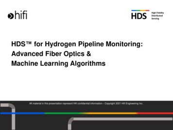 HDS For Hydrogen Pipeline Monitoring: Machine Learning . - Wallonie
