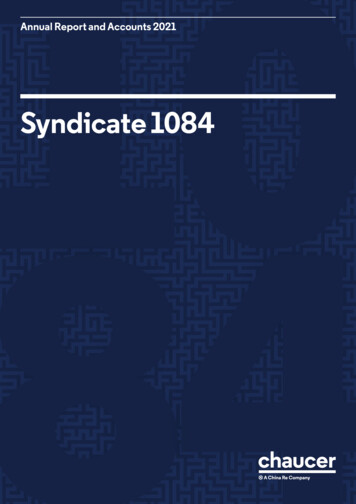 Syndicate 1084 - Amazon Web Services