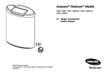 En OxygenConcentrator Service Manual - Invacare