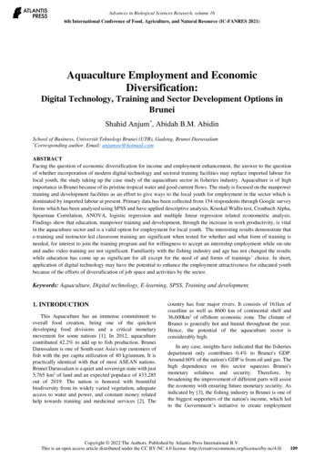 Aquaculture Employment And Economic Diversification - Atlantis Press