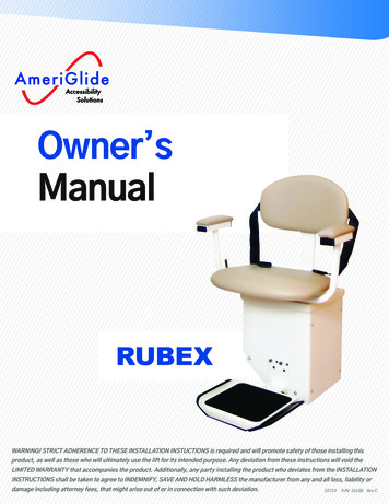 Owner's Manual - Ameriglide-raleigh-nc 