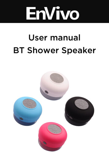 User Manual BT Shower Speaker - Teknihall