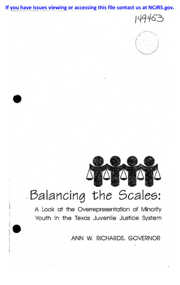 Balancing The Scales - Office Of Justice Programs