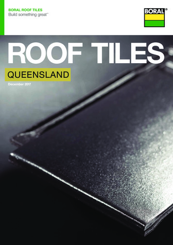 BORAL ROOF TILES Build Something Great ROOF TILES