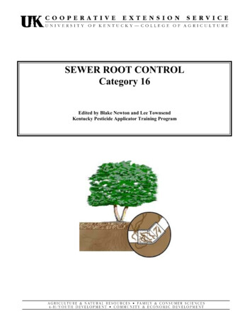 Sewer Line Root Control - Entomology