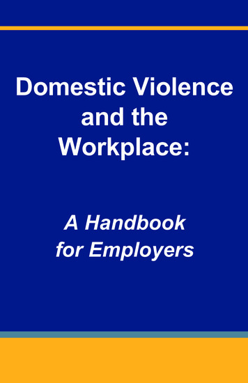 Domestic Violence And The Workplace