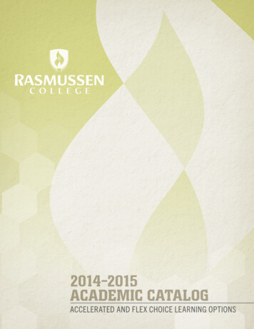 2014 2015 ACADEMIC CATALOG - Rasmussen.edu