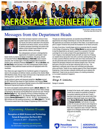 PENN STATE AEROSPACE ENGINEERING - Aero.psu.edu