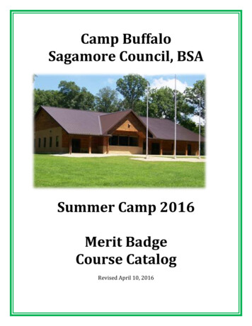 Camp Buffalo Summer Camp 2014 Course Catalog