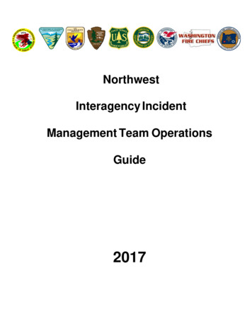 Northwest Interagency Incident Management Team Operations Guide