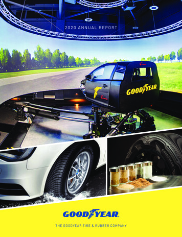 2020 ANNUAL REPORT - Goodyear Corporate