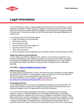 Legal Information - Current 2017 - Dow Chemical Company