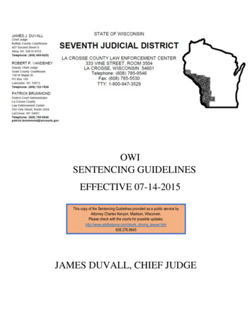 Owi Sentencing Guidelines Effective 07-14-2015