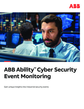 ABB Ability Cyber Security Event Monitoring