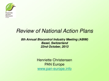 Review Of National Action Plans - ABIM