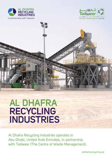 Al Dhafra Recycling Industries Operates In Abu Dhabi, United Arab .