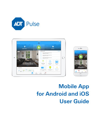 Mobile App User Guide - ADT
