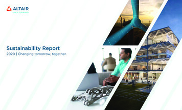 Sustainability Report - Altair