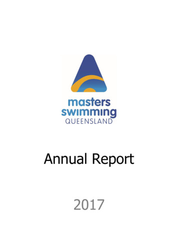 Annual Report 2017 - Mastersswimmingqld .au