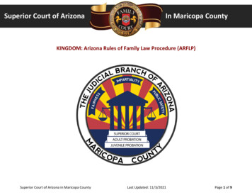 Superior Court Of Arizona In Maricopa County