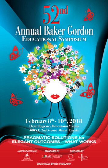 WHAT WORKS - 57th Annual Baker Gordon Symposium On Cosmetic Surgery