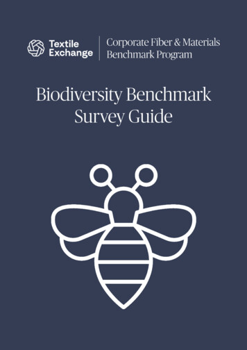 Biodiversity Benchmark Survey Guide 1 For Support Contact CFMB .