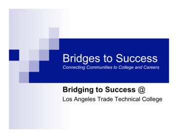 Bridges To Success - Career Ladders Project